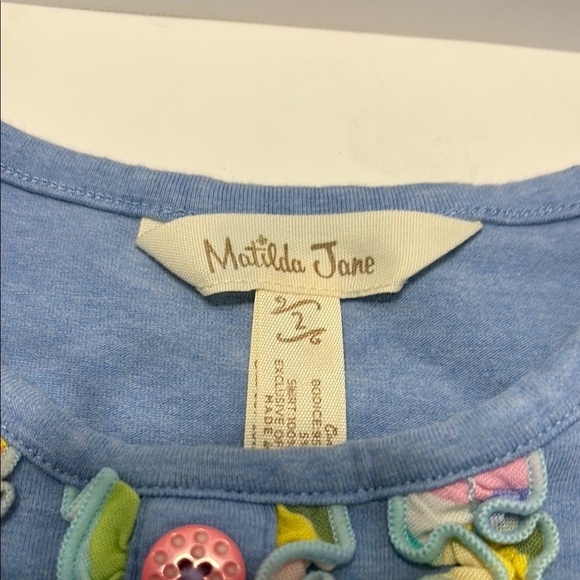 Matilda Jane Blue Pleated Embellished Dress - Picture 2 of 6